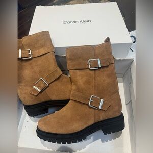 Calvin Klein Tan Leather Tote